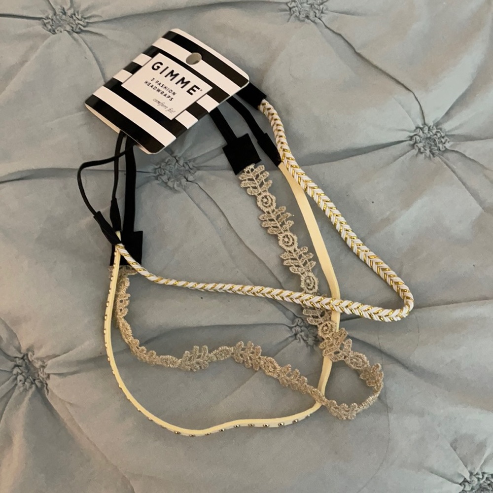 GIMME Gold and Ivory Headband Set